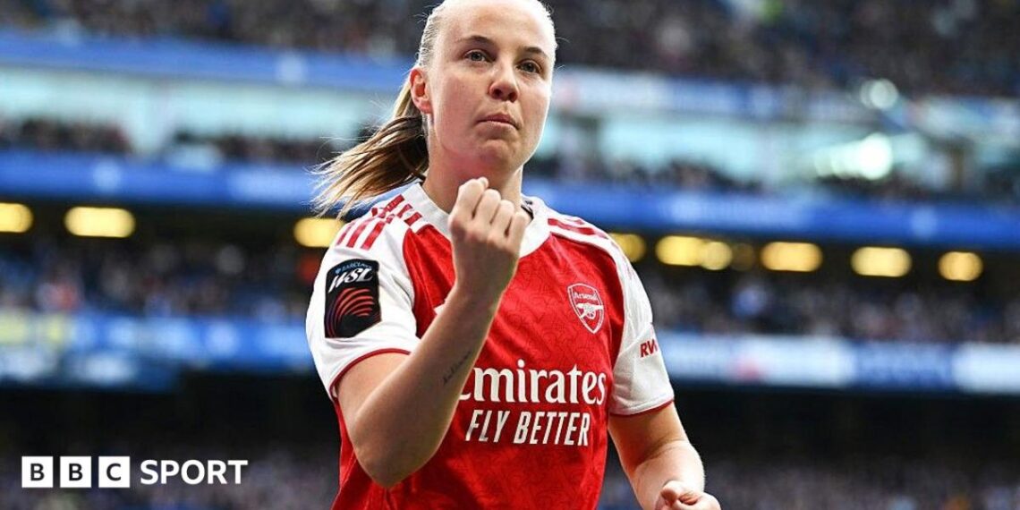 Beth Mead celebrates with a fist pump