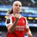 Beth Mead celebrates with a fist pump