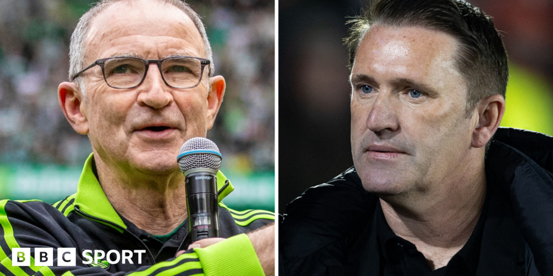 Martin O'Neill and Robbie Keane