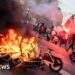 Hundreds arrested and dozens of police injured after Champions League riots in France