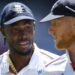 Jofra Archer and Ben Stokes pictured on the field during the Ashes