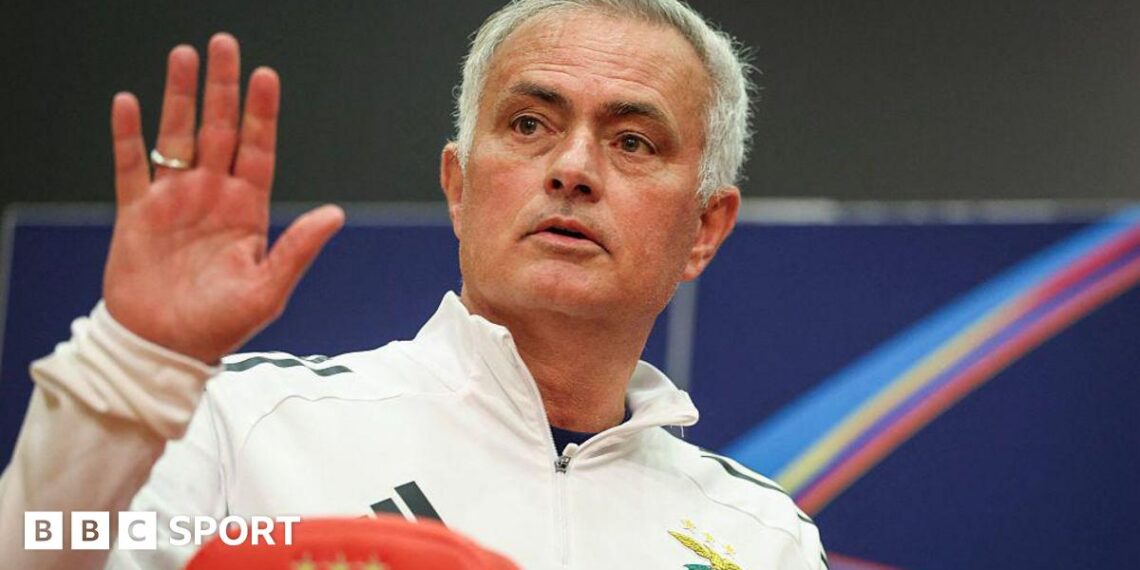 Jose Mourinho waves