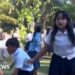 School structure collapses during quake