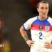 A graphic that reads 'Follow our women's football TikTok' with a picture of a mobile phone