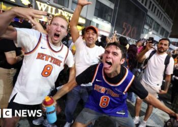 Taylor Swift and other New York Knicks fans celebrate vital win in NBA Finals