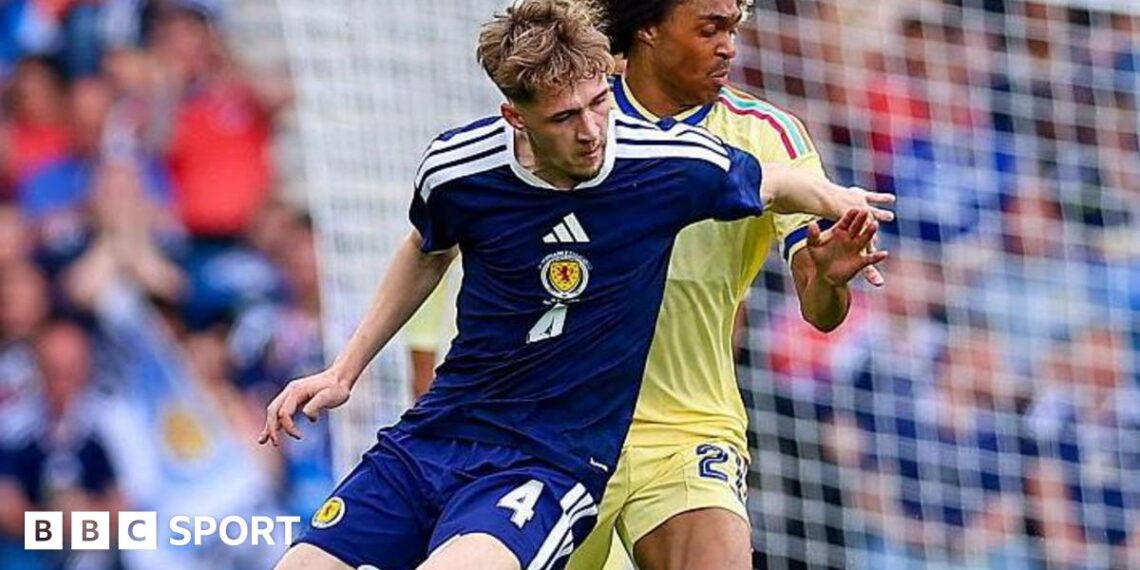 Tyler Fletcher made his Scotland debut in Saturday's friendly win over Curacao