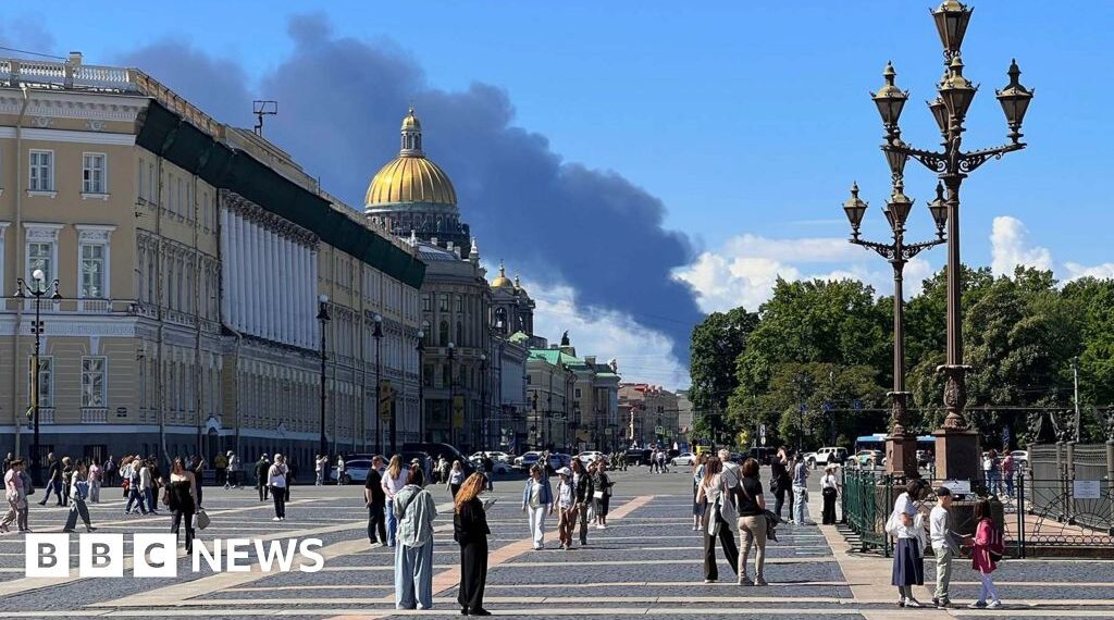 Ukrainian drones hit St Petersburg as Putin's flagship economic forum opens