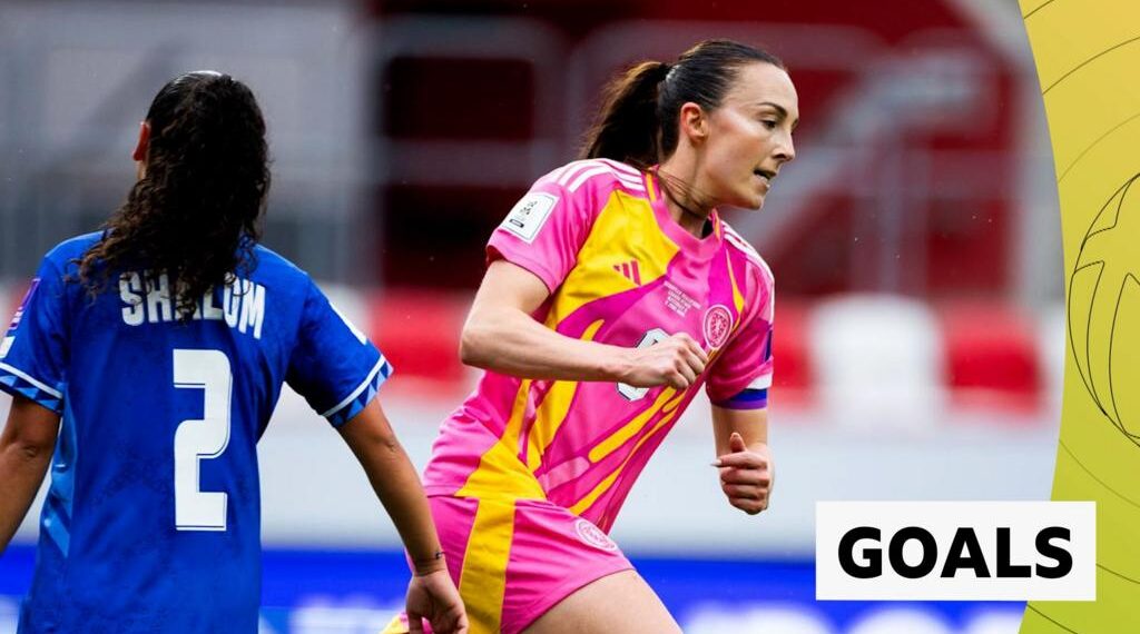 Scotland's Caroline Weir celebrates
