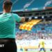Gary Beswick flags for offside during the Club World Cup game between Mamelodi Sundowns and Fluminense