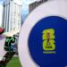 The Toronto sign decorated with FIFA World Cup graphics is seen at Nathan Phillips Square