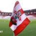 A Southampton corner flag at St Mary's Stadium